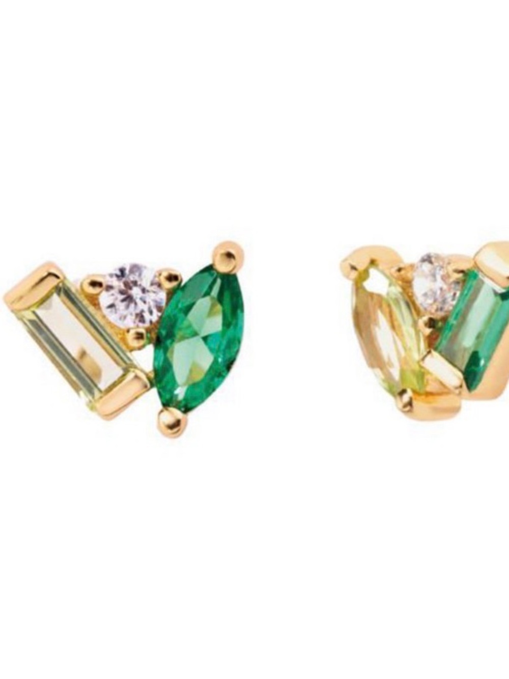 Seraphina Celeste Tsavorite and Peridot Stud Earrings